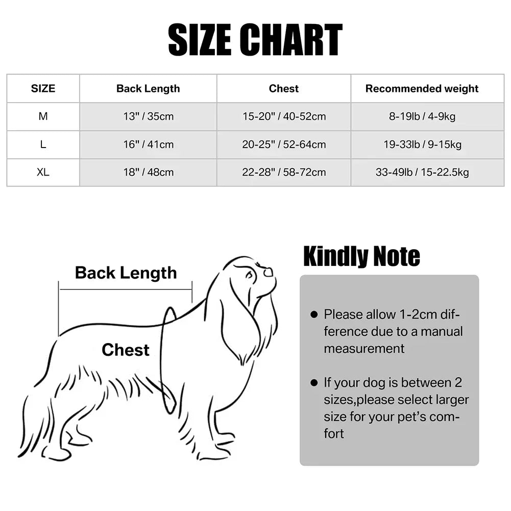 Recovery Suit for Dogs and Cats After Surgery Surgical Shirt for Female Male Pets Cone E-Collar Alternative Vest Prevent Licking