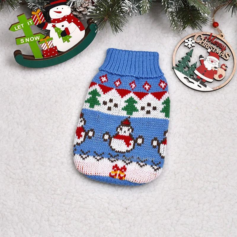 the PAWFROST COZY KNIT PET SWEATER - Small Cat/Dog Sweater/Pullover, Winter Dog Clothes for Small Dogs, Chihuahua/Yorkies Puppy Jacket, Pet Clothing Christmas