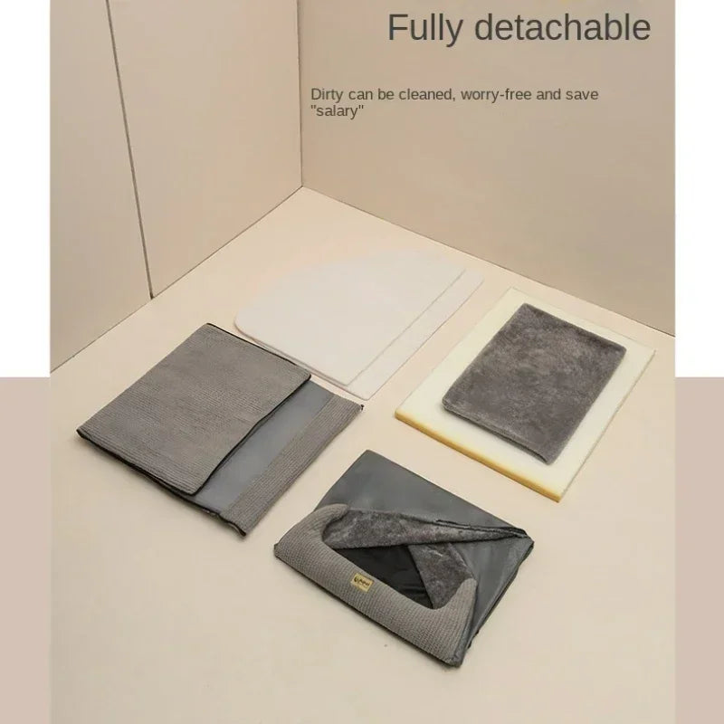 New Kennel Warm Winter Medium Large Dog Golden Retriever Removable and Washable Closed Bed Room  Villa Cat Nest Pet Supplies