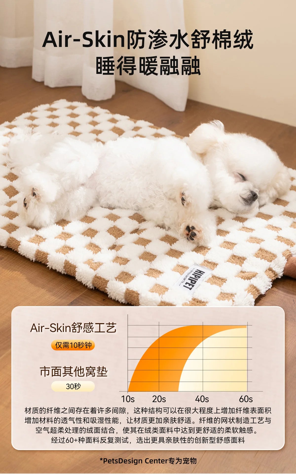 Plush & Warm Dog Cat Bed, 3-Sided Bolster Foldable Mat for Small Medium Pets, Cozy Fleece Cushion for Cold Nights