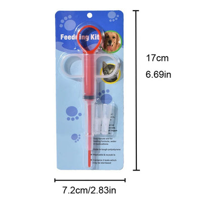 the PILL SHOOTER - 3PCS Pet Pill Shooter, Pill Popper for Cat/Dog, Pill Shooter Pet Feeding Dispenser Tool for Small Animal, Pet Feeding Push Pull
