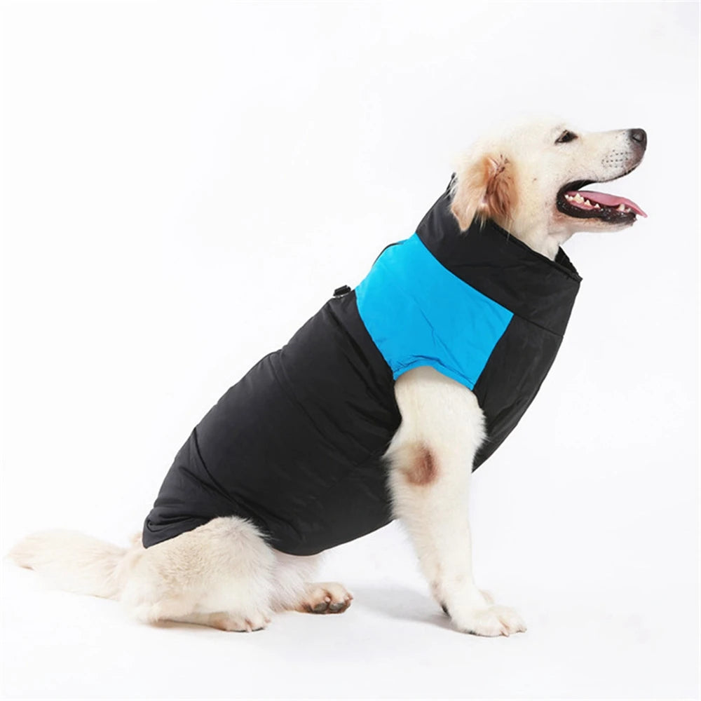 Waterproof Pet Dog Puppy Vest Jacket Winter Warm Dog Clothes Pet Padded Vest Zipper Jacket Coat For Small Medium Large Dogs