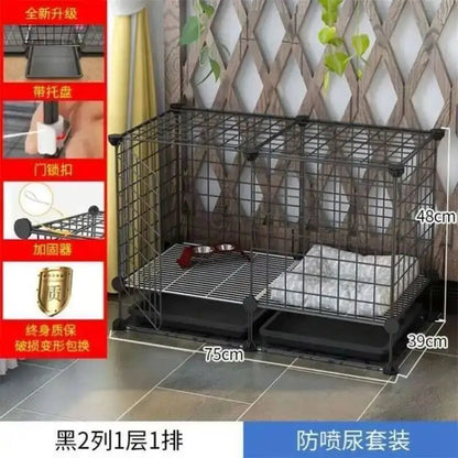 the BANGKOK BARKER - Fences Simple Kennel, Iron Teddy Living Room, Creative Doghouses, Pet Indoor Balcony Home, Pomeranian Puppy Courtyard Pet Cage