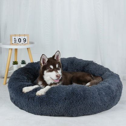 Plush Dog Bed Large Beds for Dogs Washable Medium Small Basket Accessorys Pet Furniture Fluffy Sofa Puppy Kennel Accessories Mat