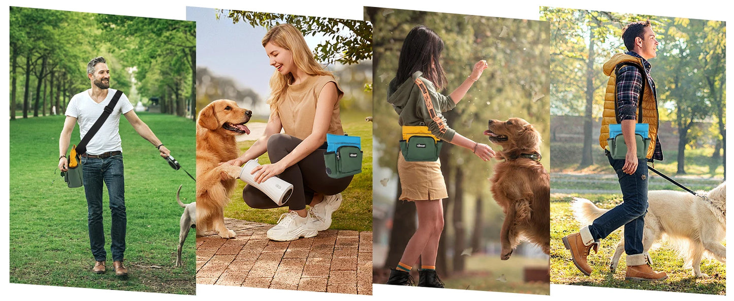 the TRAIL PACK - Hot Sale Dog Treat Bag for Training/Walking, Portable Pet Snack Pouch with Waist Belt, Durable Waterproof