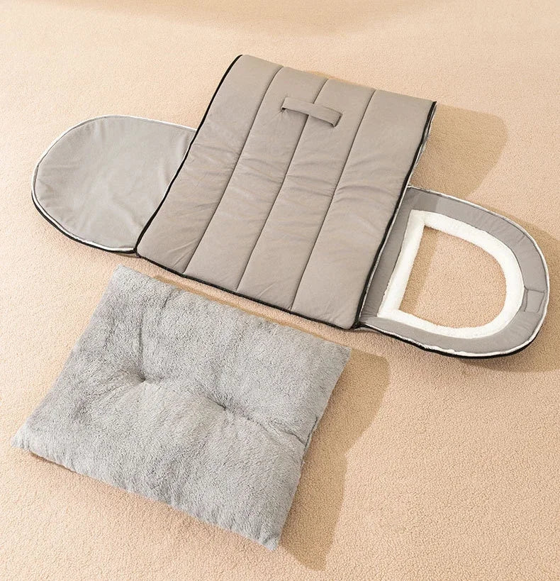 Winter Dog Bed Self-Warming Puppy House Cozy Cat Sleeping Tent Cave Beds Indoor Kitten Nest Kennel Hut for Small Medium Dog Cats