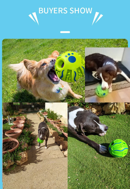 Pet toy dog self-healing toy dog giggling sound ball chewing pet ball rolling molars relieve boredom interactive toys for dogs