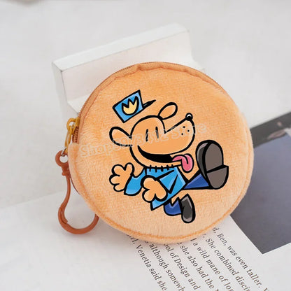 Dog Man Movie Coin Purse Girl Boy Cartoon Wallet Portable Cute Storage Bag Key Pocket Kawaii Handbag Hot Comic Kid Birthday Gift