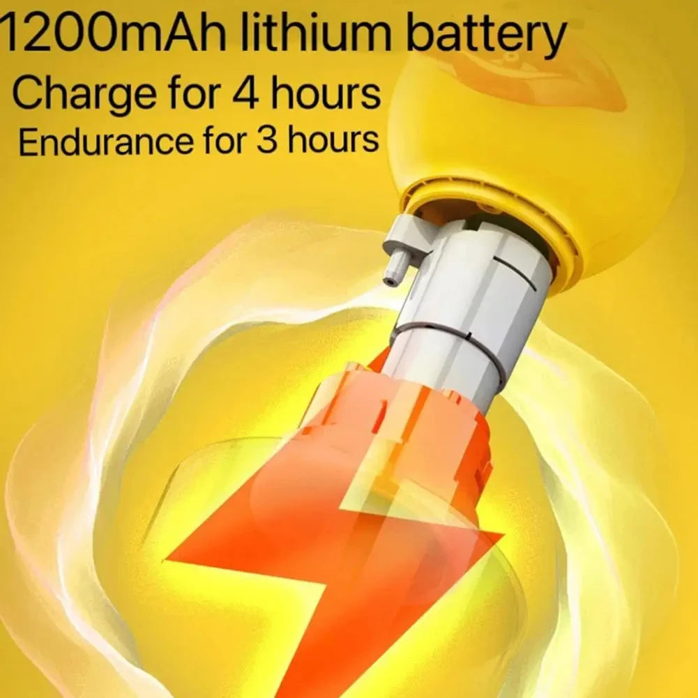 Yellow Duck Electric Foam Machine ,Handhold Automatic Soap Dispenser Foam Machine Launcher For Cat & Dog Bathing Pet Accessories