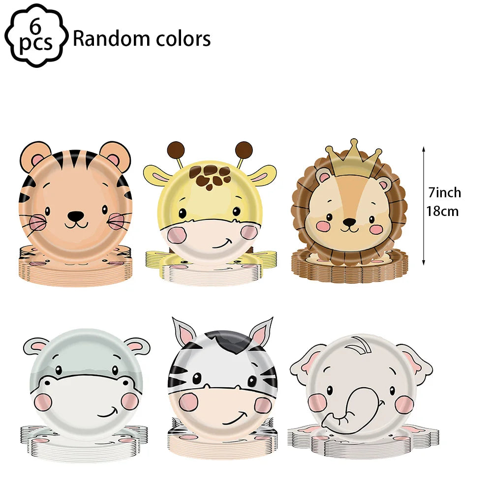 Jungle party Banner Garland Hanging swirls decor Jungle Wild One Birthday decor Safari Jungle Animals Birthday Party Decoration