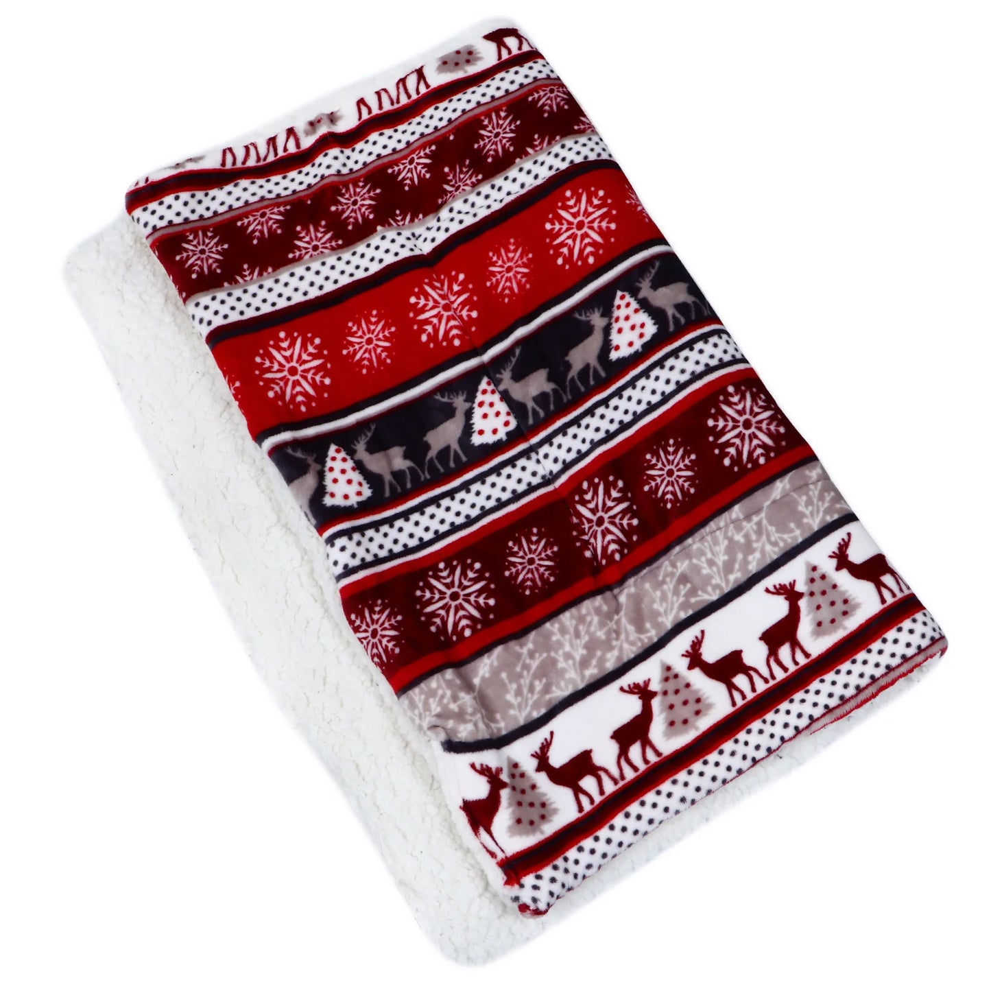 Pet Blanket Warm Thickened Flannel Mat Indoor Outdoor Dog Cat Sleeping Cushion Bed for Winter Soft Comfortable Easy Clean