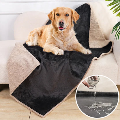 Waterproof Pet Blanket Liquid Pee Proof Dog Blanket for Sofa Bed Couch Cat Blanket Pet Supplies