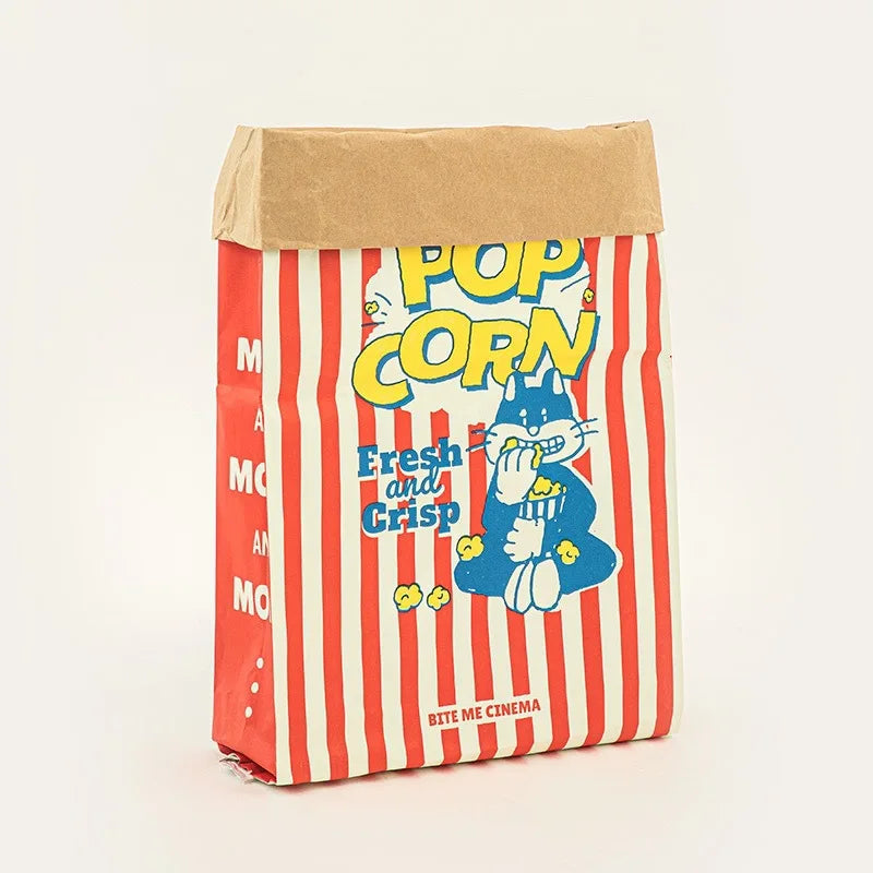 Creative Cute Hidden Food Pet Cat and Dog Kraft Paper Popcorn Paper Bag Puzzle Decompression Sound chew Dog Toy
