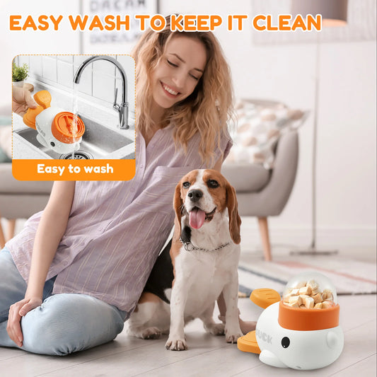 DuckDawdle Feeder™ Interactive Duck Slow Feeder Toy for Dogs | Dog Paw Clothing