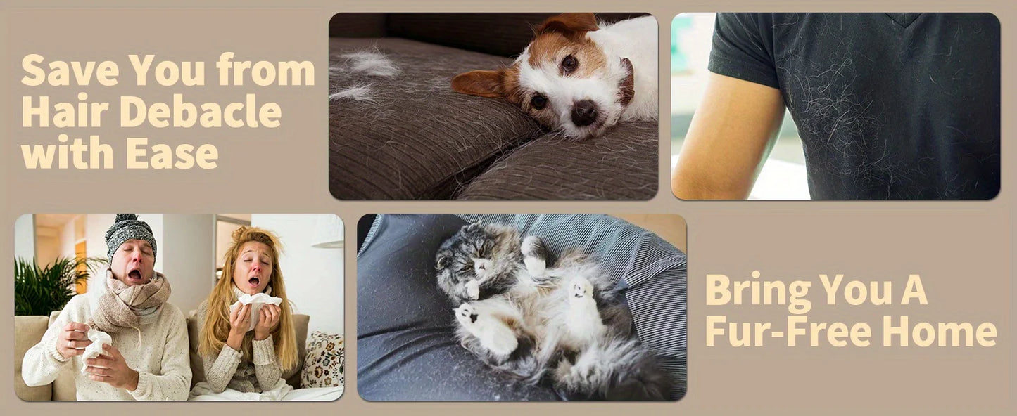 the HAIR REMOVER ROLLER - Pet Hair Remover - Lint Roller for Pet Hair - Cat and Dog Hair Remover for Couch, Furniture, Carpet, Car Seat, Reusable Roller