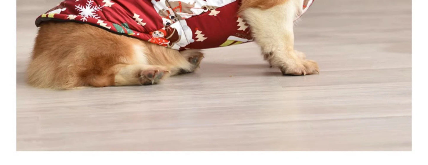 the FROSTCORE DOWN DOG JACKET - Warm Dog Down Jacket, Winter Thickened Dog Clothes, Waterproof Dog Jacket, Medium and Large Dog Clothing, Welsh Corgi Clothing