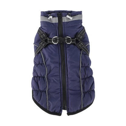 the NIGHTGUARD REFLECTIVE COAT - Medium and Large Dogs Winter Reflective Cotton Coat, Thick and Warm Dog Coat, Night Walking Safety and Cold Proof Clothing