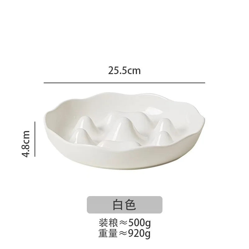 Slow Feeder Dog Bowl Large, Non-Slip Pet Food Dish for Medium Giant Dogs Like Labrador To Prevent Choking & Bloat