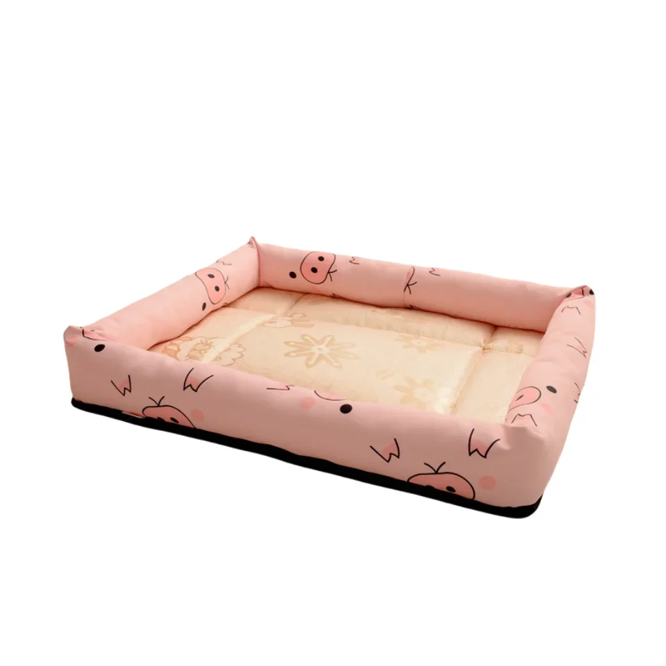 Summer-Ready Cooling Pet Bed for Small Dogs & Cats – Ice Pad Mattress with Water-Resistant Fabric & Breathable Mesh