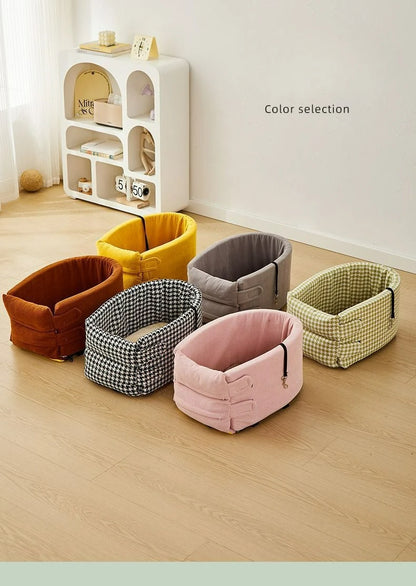 Dog Car Seat Bed Car Central Dog Car Seat Bed Portable Dog Carrier for Small Dogs Cats Safety Travel Bag Dog Accessories