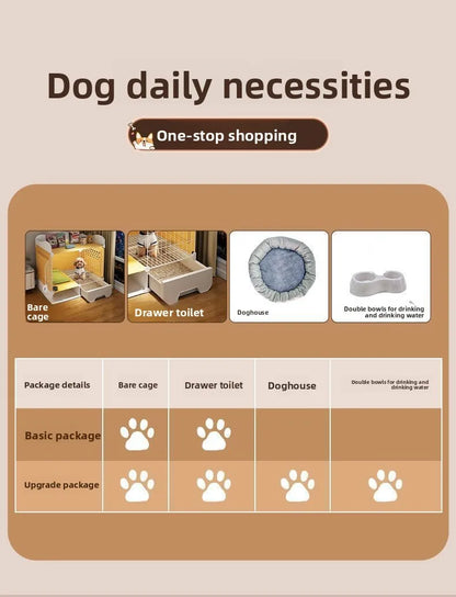 Kennel Luxury Large Space With Villa Dog Cage Small Dog Separation