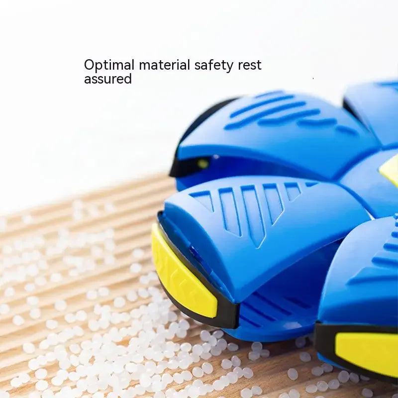 Dog Toys Bouncing Ball Throw Disc Ball with LED Light Toy Kid Outdoor Garden Basketball Game Interesting Throw UFO Disc Balls