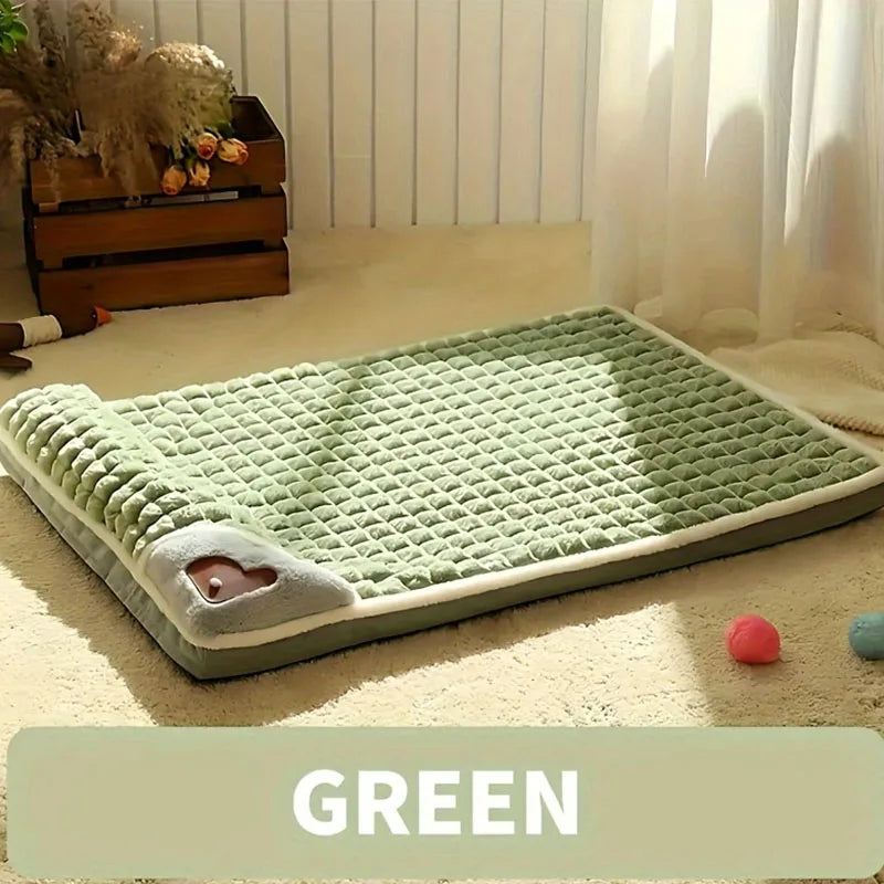 1pc Dog Mat, Four Seasons Universal Kennel, Sleeping Nest With Winter Removable And Washable Floor Mat, Dog Sleeping Mat, Pet So