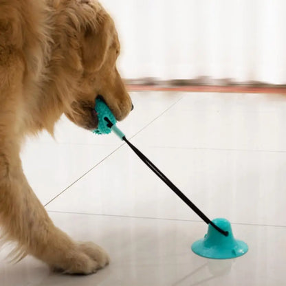 Dog Chew Toys for Aggressive Chewers Interactive Dog Suction Cup Toy Teething Rope Toy Dog Puzzle Treat Food Dispensing Ball Toy