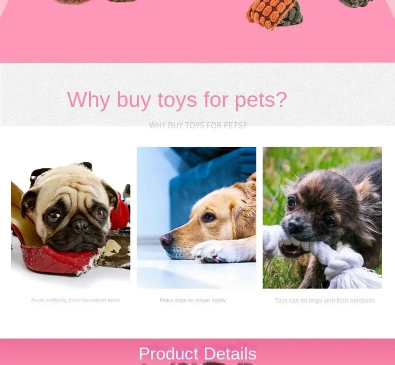 Cats and Dogs Pet Plush Dinosaur Toys Interactive Dog Chew Toys Plush Stuffing Pet Supplies Dog Toys for Small Dogs