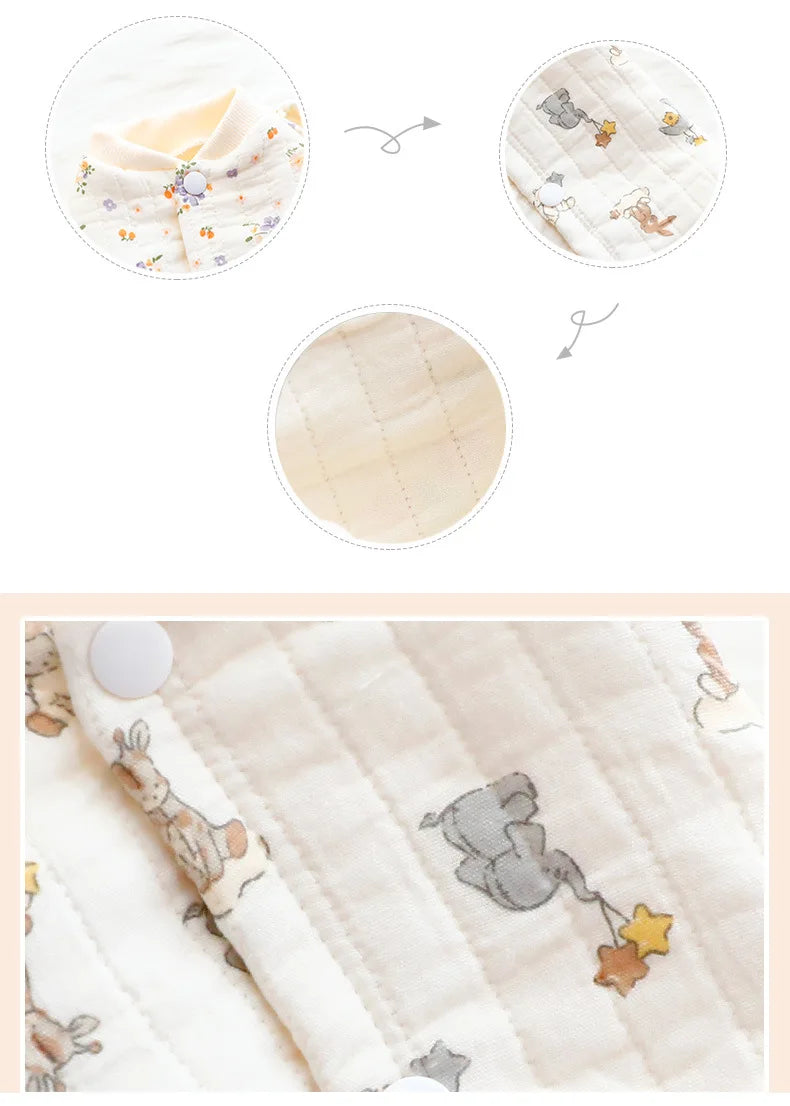 Dog Clothes Autumn and Winter Floral Double-layer To Protect The Belly Four Legged Small Dog Teddy Bear Pet Puppy Clothes