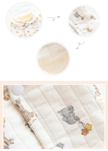 Dog Clothes Autumn and Winter Floral Double-layer To Protect The Belly Four Legged Small Dog Teddy Bear Pet Puppy Clothes