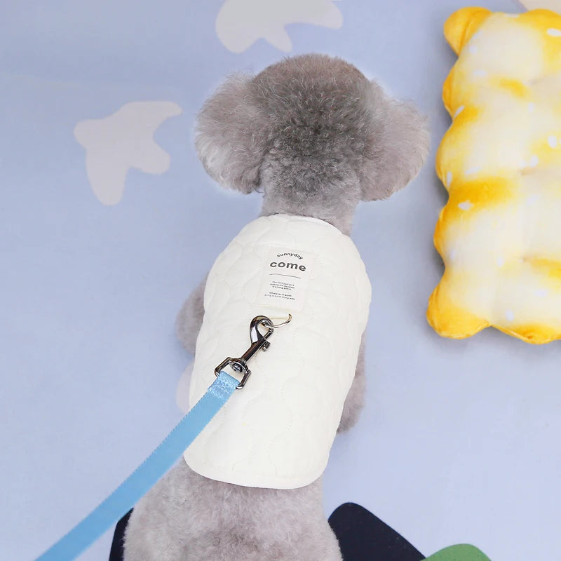 the SNUGGLEPAWS COTTON VEST - Winter Pet Dog Vest Jacket for Small/Medium Dogs/Cats, Warm Cotton Clothes, Puppy Yorkie, Chihuahua Coat, Maltese, Bulldog Apparel