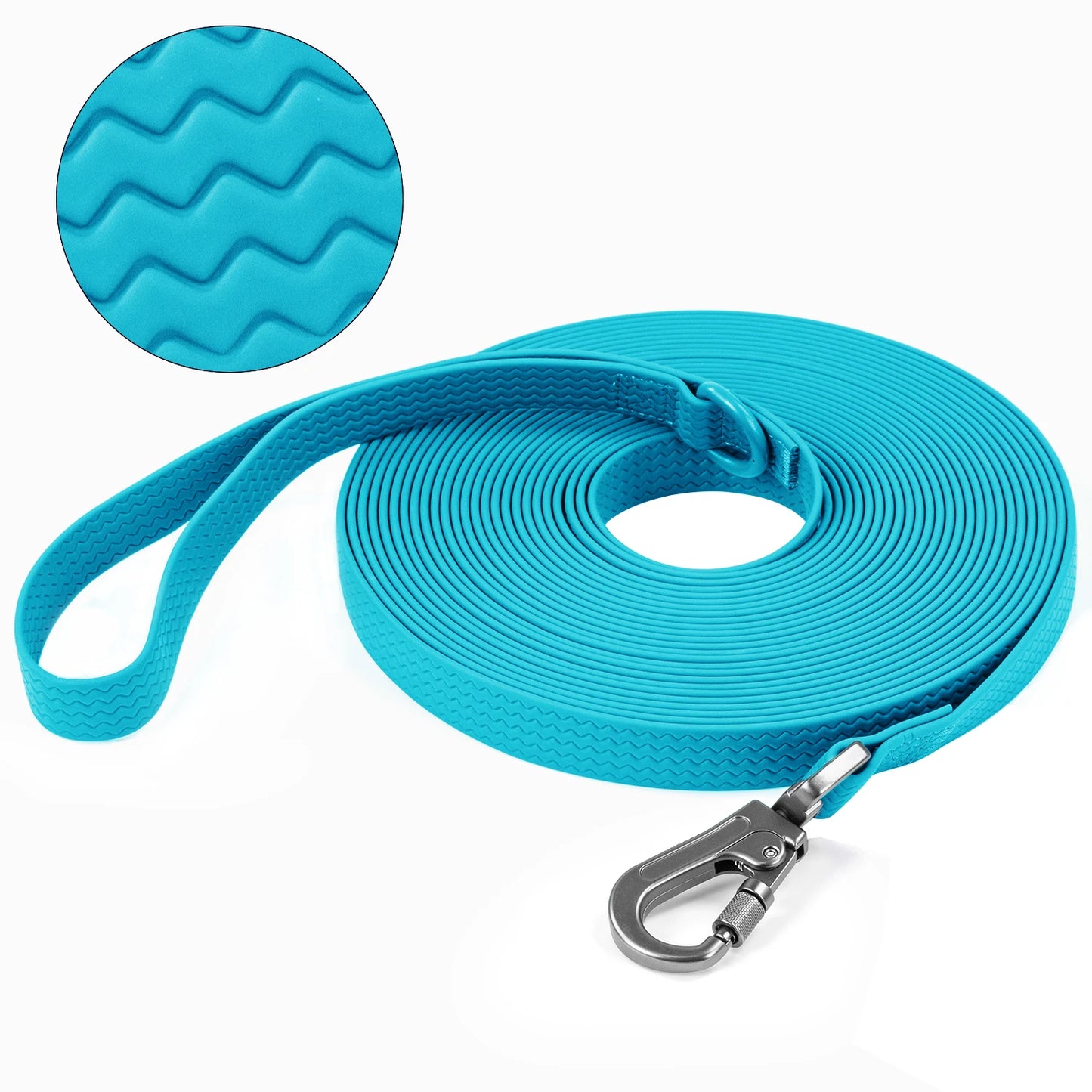 the EVERTRAIL PVC LEASH - 1.8M 3M 5M 10M PVC Dog Leash, Large Dog, Medium Non-Slip Waterproof and Easy to Clean Running Dog Training Leash, Long Strong