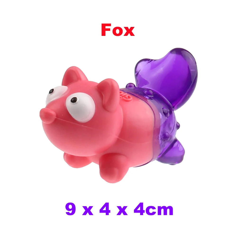 GIGWI Suppa Puppa Series Q Pet Toys Kitten Crocodile Fox Raccoon for Puppy Molar Sounding Toys Bite Resistance Dog Accessories