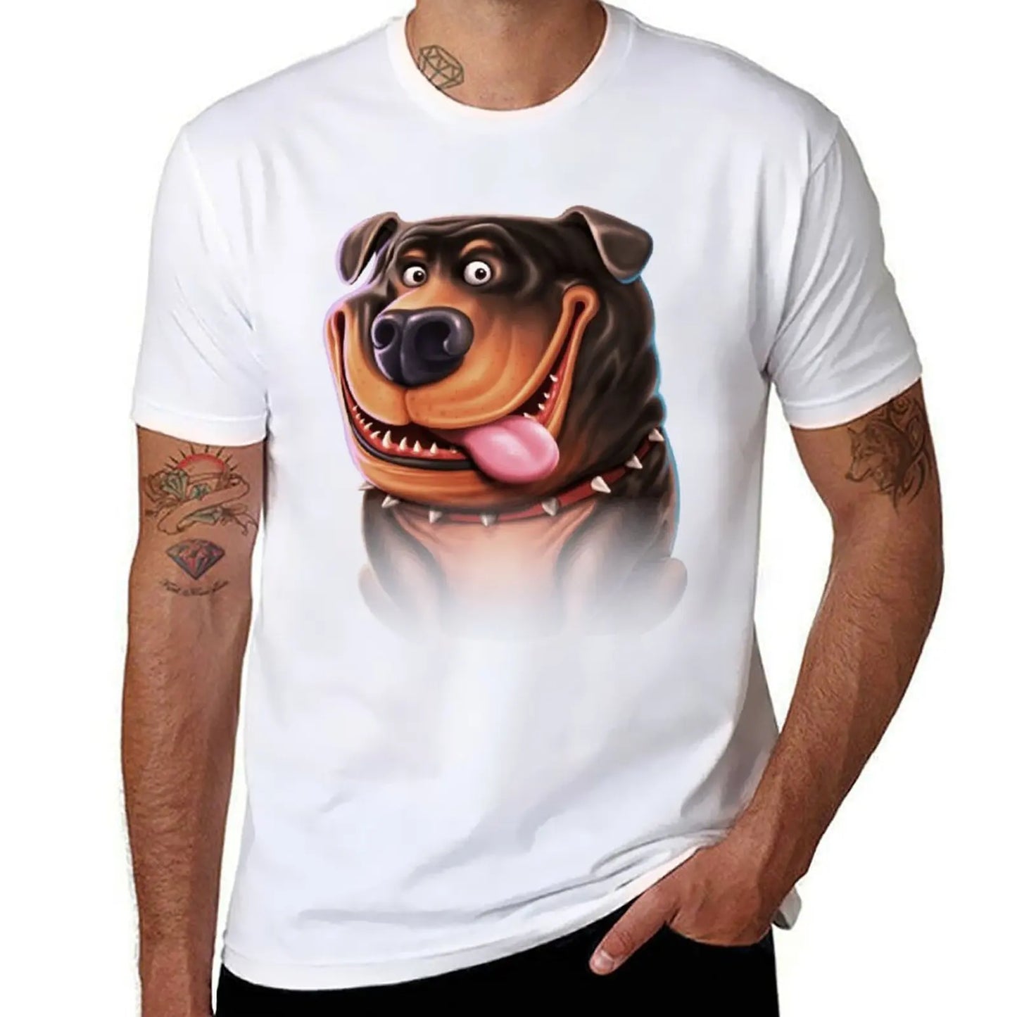 the DIRTY DAWG - Dog House Slot (Dog) T-Shirt, Vintage Clothes Man T-Shirt, Luxury T-Shirt Fruit of the Loom Men's T-Shirts
