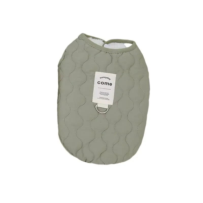 the SNUGGLEPAWS COTTON VEST - Winter Pet Dog Vest Jacket for Small/Medium Dogs/Cats, Warm Cotton Clothes, Puppy Yorkie, Chihuahua Coat, Maltese, Bulldog Apparel