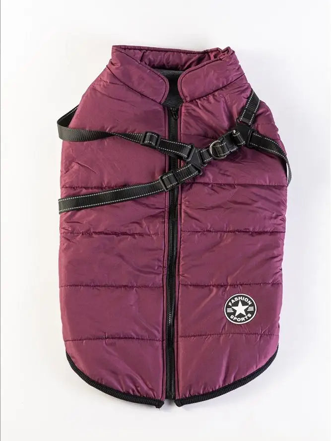 Pet Clothes Dog Warm Winter Jacket with Harness Build in For Large Medium Small Dogs Winter Pet Supplies Kids Gifts