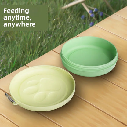 1pc  Pet Travel Bowl Pet Outdoor Portable Dog Food Bowl Snack Box Multifunctional Dog and Cat Outdoor Bowl Feeding Water