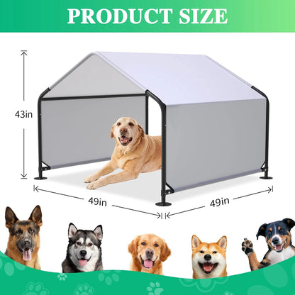 the DOGGY SUNSHADE - New Outdoor Kennel, Strengthened and Thickened Outdoor Pet Shading, Rain Shelter, Dog Tent, Sun Protection, Waterproof and Wind