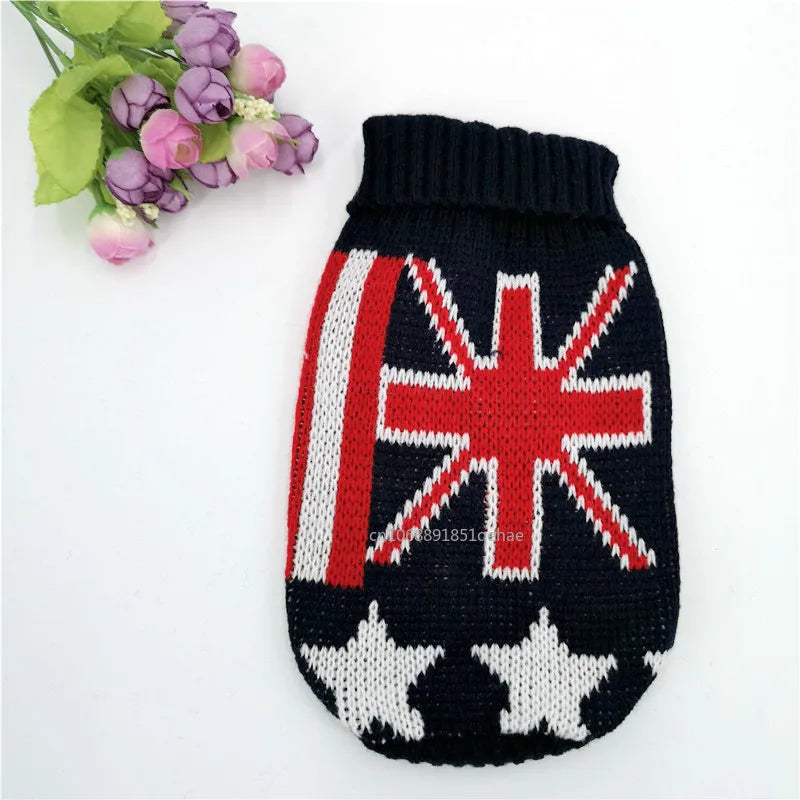 the PAWFROST COZY KNIT PET SWEATER - Small Cat/Dog Sweater/Pullover, Winter Dog Clothes for Small Dogs, Chihuahua/Yorkies Puppy Jacket, Pet Clothing Christmas