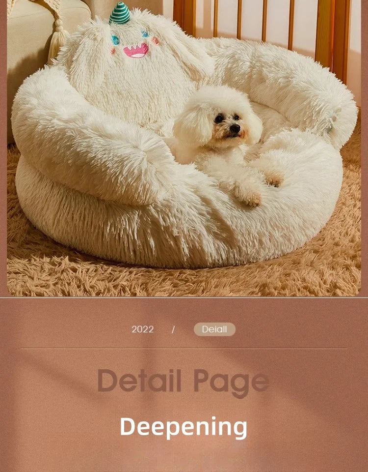 Dog Kennel Winter Warm Dog Bed Small Dogs Teddy Nest Pet Cushions Sofa Sleeping with Cat Nest Four Seasons Universal
