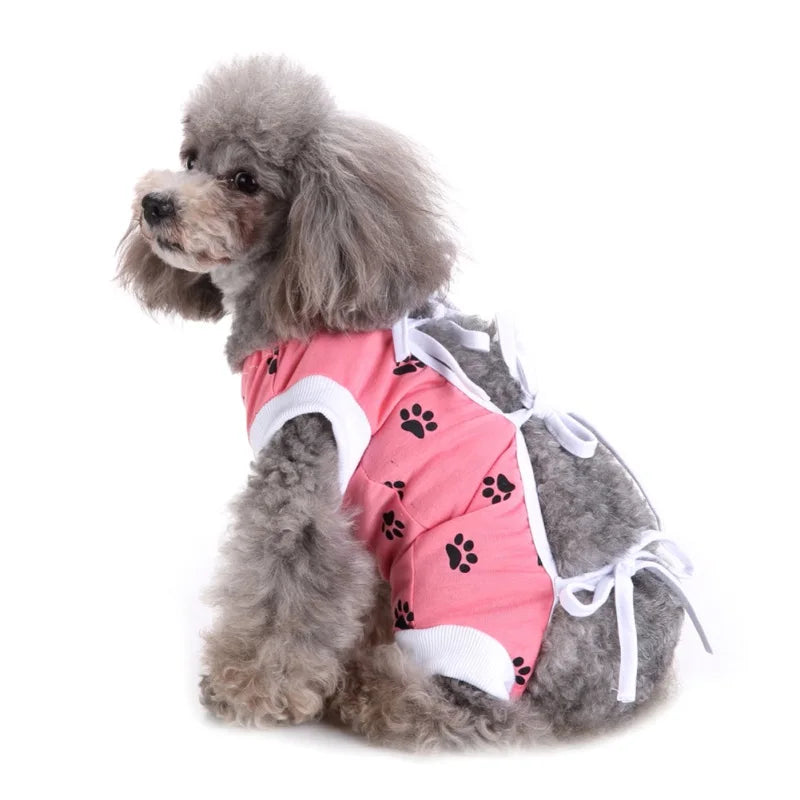 Pet Cat Recovery Surgical Costume Pet Dog Sterilization Clothes Pet Physiological Pants Anti-licking Vest for Abdomen Protect