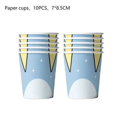 Cartoon Blue Dog Birthday Bluey Birthday Decoration Set Blueys Cups Banner Straws Bluey Balloons Set Kid Toy Gift Party Supplies