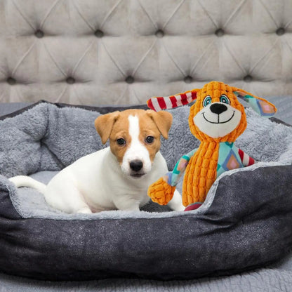 Dog sound toys, chew-resistant teething toys, pet solitude relief training Plush Squeaky Dog Toys for Small Medium Large Dogs