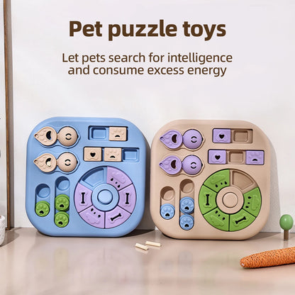 1 PC Interactive Puzzle Food Hiding Toy - Anti-choking Slow Feeder for Puppies and Adult Dogs, Multi-Function Food Dispenser