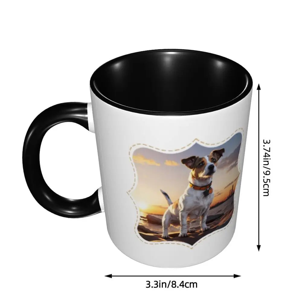 Dog Jack Russell Terrier -cute Gift Jack Russell Terrier For Mom Mug Funny Ceramic Coffee Cups Tea Mugs Milk Cup Drinkware Gifts