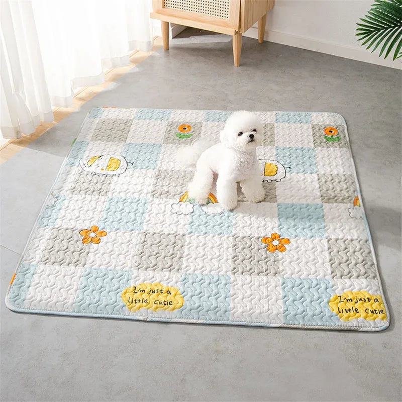 Dog Mats for Floors Pet Playpen Kennel Crates Mat Cat Puppy Cushion Reusable Washable Training Pee Pads Travel Car Mats for Dogs
