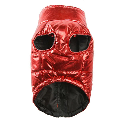 Waterproof Pet Jacket Winter Warm Dog Clothing Outdoor High Neck Vest Coat With D-ring For Small Medium Dogs Cats Chihuahua