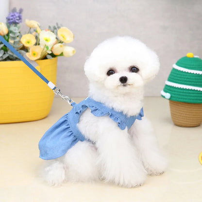 the BEST BABY - Dog Dress Puppy Luxury Skirt, Dog Clothes Princess Dresses, Wedding Evening Dress, Tutu Skirt Denim Skirt, Small Dogs Clothing