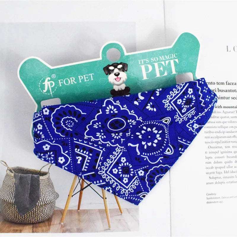 Adjustable Pet Puppy Cat Scarf For Cat Small Medium Large Dogs Bandana Collar Birthday Party Dress Up Pet Accessories